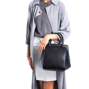 Matt & Nat Faux Leather Sheenan Doctor Bag | Black | Crossbody Strap Included
